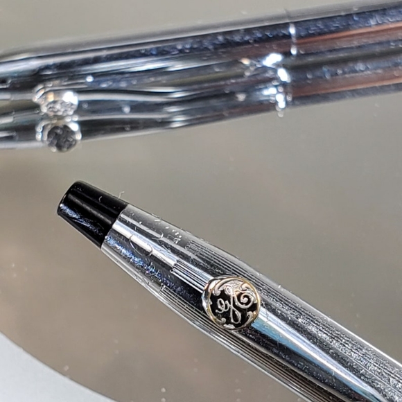 Vintage! CROSS Classic Century pen & pencil set in Crome finish, GE Logo - Picture 5 of 12
